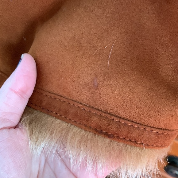 EUC Di Bello 100% shearling brown coat, size 40 - Picture 10 of 11